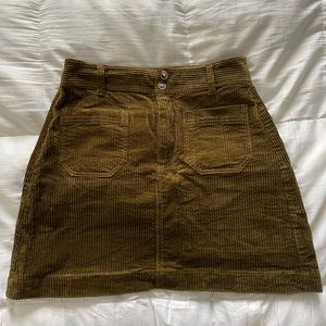 Madewell corduroy a-line mini skirt